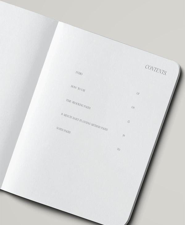 8 Minute Planner- Neutral Set