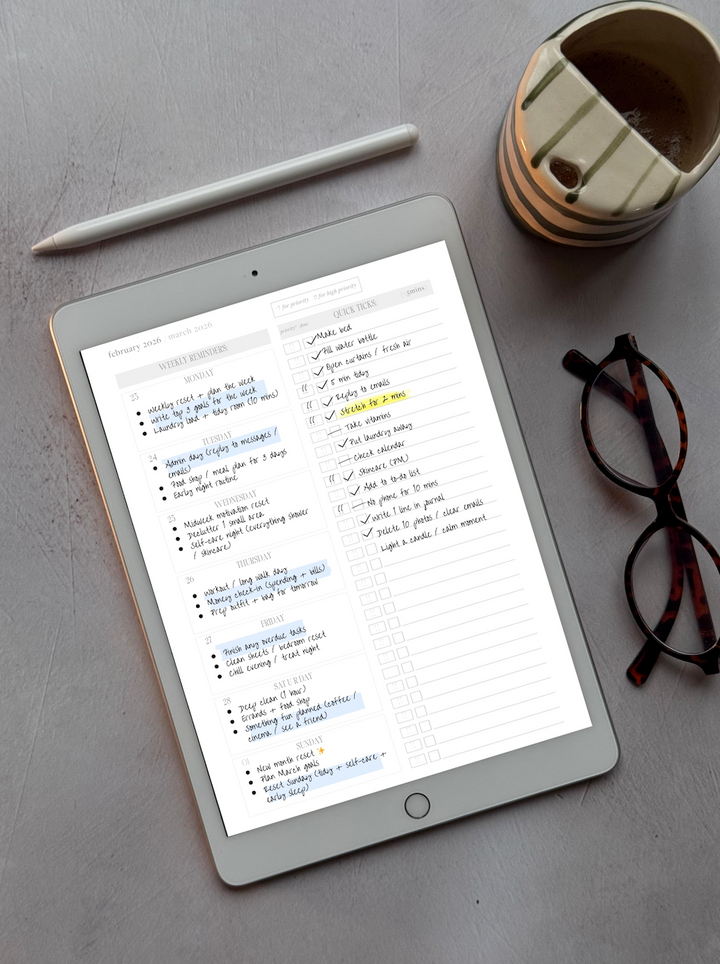 2026 Diary - Digital Download – Productivity Method
