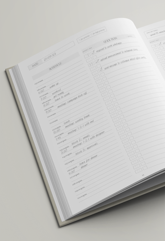 The Daily Planner Undated Productivity Method the-daily-planner-undated-productivity-method